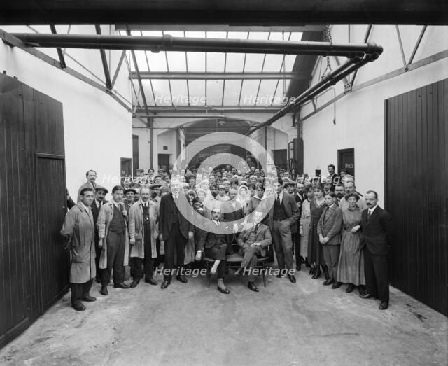 Belgian Munition Works, Clevedon Road, Barnes, Richmond, London, September 1918. Artist: Adolph Augustus Boucher.