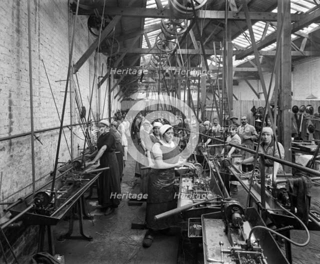 Belgian Munition Works, Clevedon Road, Barnes, Richmond, London, September 1918. Artist: Adolph Augustus Boucher.