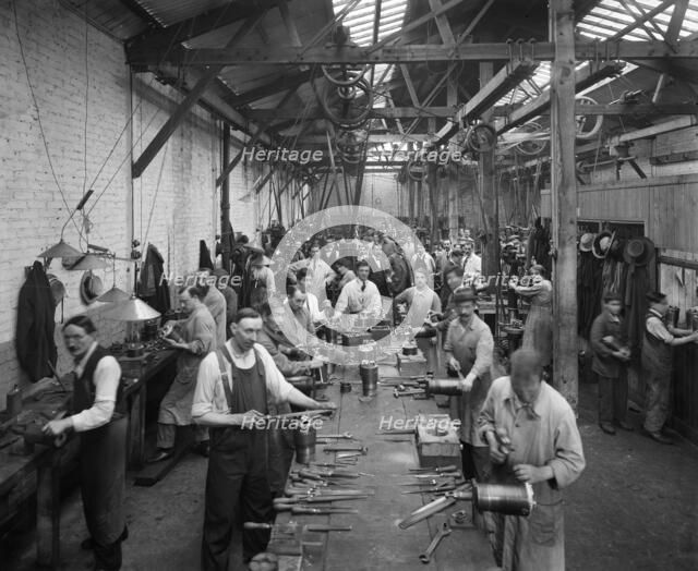 Belgian Munition Works, Clevedon Road, Barnes, Richmond, London, September 1918. Artist: Adolph Augustus Boucher.
