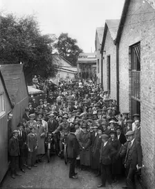 Belgian Munition Works, Clevedon Road, Barnes, Richmond, London, September 1918. Artist: Adolph Augustus Boucher