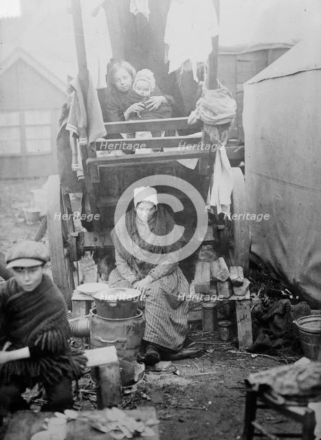 Belgian Refugees, at Bergen-op-zoom, between c1914 and c1915. Creator: Bain News Service.