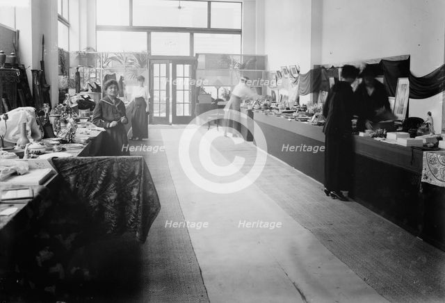 Belgian relief shop, N.Y., between c1910 and c1915. Creator: Bain News Service.