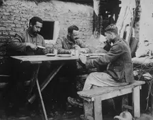 Belgian Signal post, between c1915 and 1918. Creator: Bain News Service