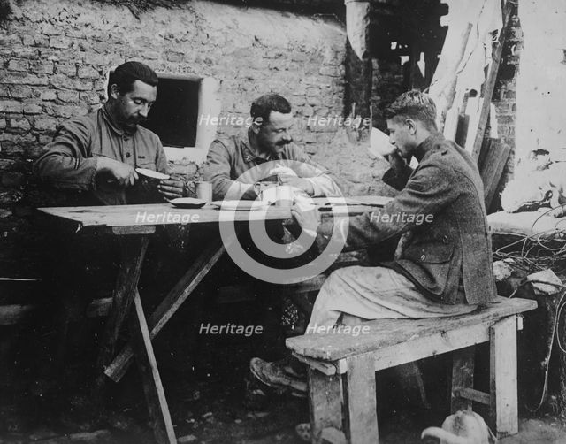 Belgian Signal post, between c1915 and 1918. Creator: Bain News Service.