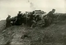 Belgians Holding the River at Termonde (1919). Creator: Unknown