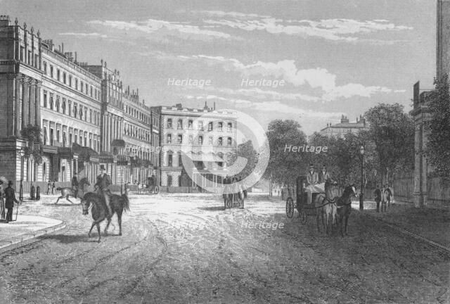 Belgrave Square, Westminster, London, c1850 (1878). Artist: Unknown.