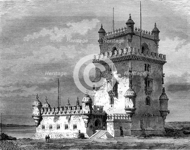 Belém Tower, Lisbon, Portugal, 19th century.Artist: Therond