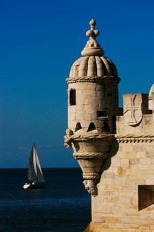 Belém Tower (Tower of Belém), Lisbon, Portugal, 16th century, 2008. Architectural detail. Creator: Unknown