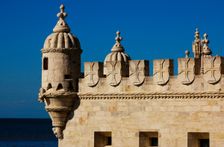 Belém Tower (Tower of Belém), Lisbon, Portugal, 16th century, 2008. Architectural detail. Creator: Unknown