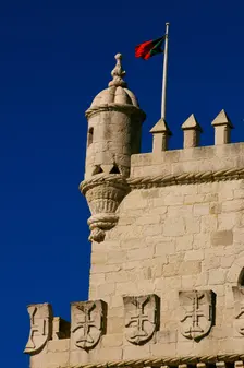 Belém Tower (Tower of Belém), Lisbon, Portugal, 16th century, 2008. Architectural detail. Creator: Unknown