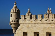 Belém Tower (Tower of Belém), Lisbon, Portugal, 16th century, 2008. Architectural detail. Creator: Unknown