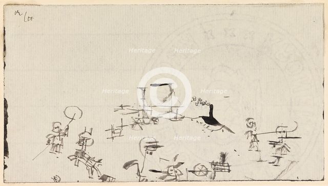 Belebter Strand, 1926. Creator: Klee, Paul (1879-1940).