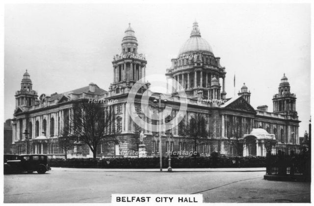 Belfast City Hall, 1937. Artist: Unknown
