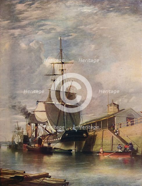 'Belfast Harbour - Ferry Steps, 1851', (1909). Creator: James Glen Wilson.