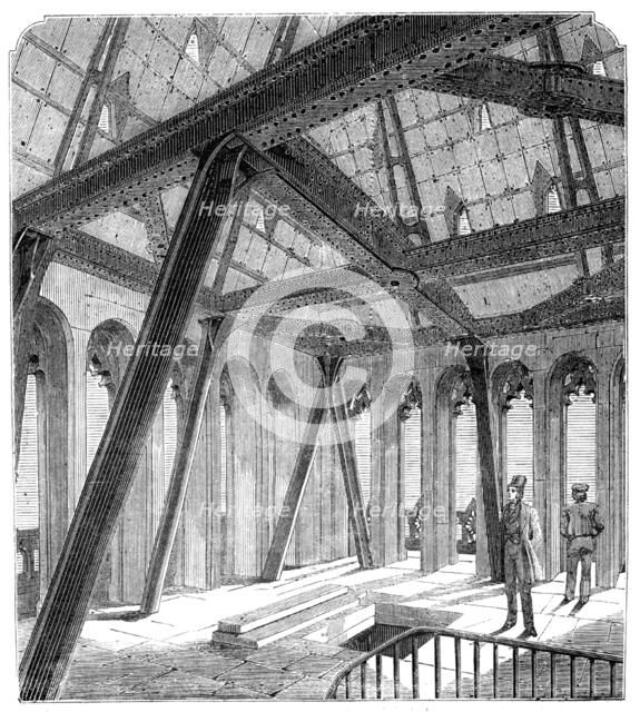 Belfry in the Clock Tower of the New Houses of Parliament, 1857. Creator: Unknown.