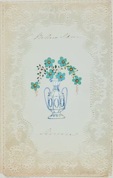 Believe I am Sincere (valentine), c. 1850. Creator: George Kershaw