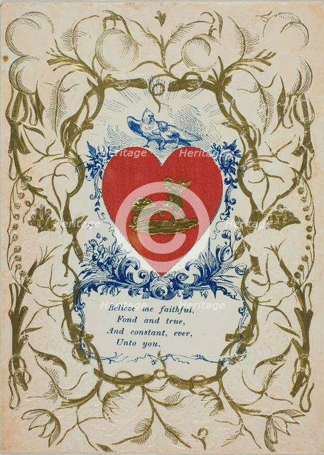 Believe Me Faithful (valentine), n.d. Creator: Unknown.