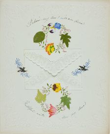 Believe My Heart Will Ever Love (valentine), c. 1850. Creator: Unknown