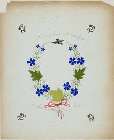 Believe My Heart Will Ever Prove (valentine), c. 1840. Creator: George Kershaw