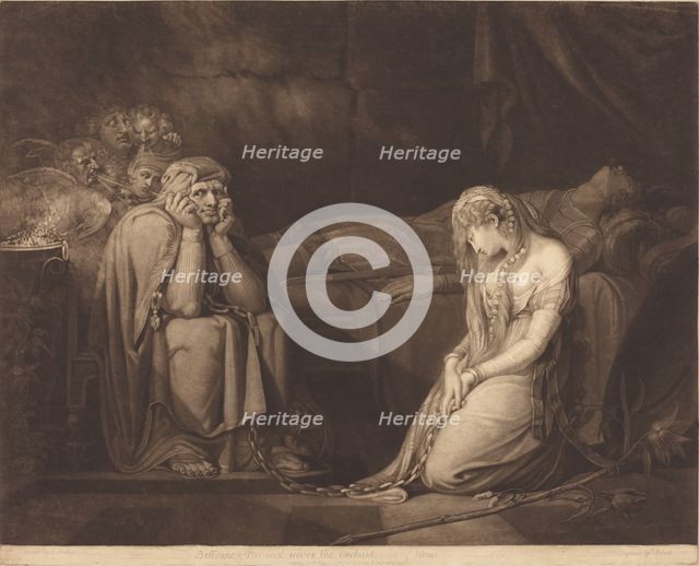 Belisane and Parcival under the Enchantment of Urma, 1782. Creator: John Raphael Smith.