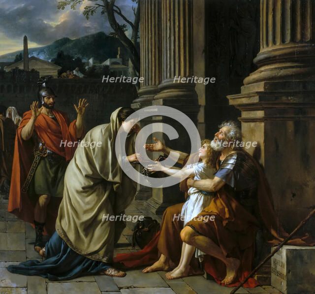 Belisarius Begging for Alms, 1781. Creator: David, Jacques Louis (1748-1825).