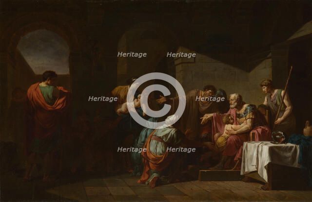 Belisarius receiving Hospitality from a Peasant, 1779. Artist: Peyron, Jean-François-Pierre (1744-1814)