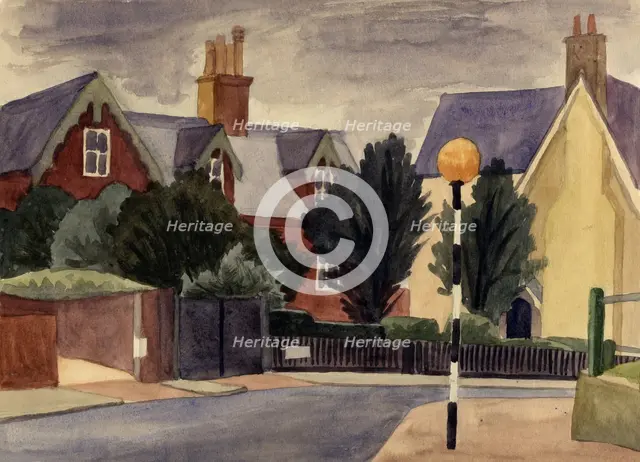 Belisha beacon, c1951. Creator: Shirley Markham.