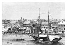Belize, view taken from the Harbour c1890. Artist: Maynard