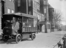 Belongings of Count J.H. Von Bernstorff being removed from the German Embassy, Washington DC, 1917. Creator: Harris & Ewing