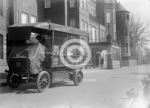 Belongings of Count J.H. Von Bernstorff being removed from the German Embassy, Washington DC, 1917.  Creator: Harris & Ewing.
