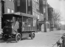 Belongings of Count J.H. Von Bernstorff being removed from the German Embassy, Washington DC, 1917. Creator: Harris & Ewing