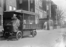 Belongings of Count J.H. Von Bernstorff being removed from the German Embassy, Washington DC, 1917. Creator: Harris & Ewing