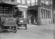 Belongings of Count J.H. Von Bernstorff being removed from the German Embassy, Washington DC, 1917. Creator: Harris & Ewing