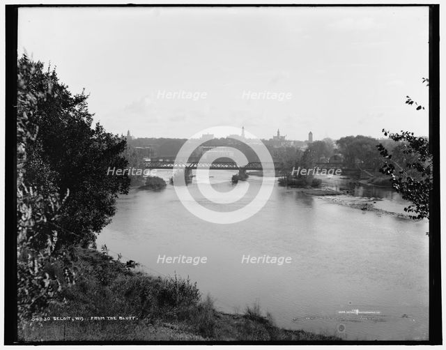 Beloit, Wis. from the bluff, between 1880 and 1899. Creator: Unknown.
