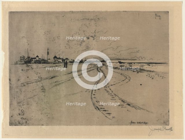 Below Atlantic City, 1881. Creator: Joseph Pennell (American, 1857-1926).