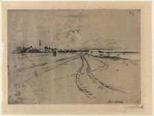 Below Atlantic City, 1881. Creator: Joseph Pennell (American, 1857-1926)