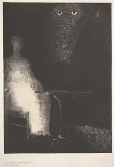 Below, I saw the vaporous contours of a human form, 1896. Creator: Odilon Redon