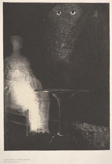 Below, I saw the vaporous contours of a human form, 1896. Creator: Odilon Redon