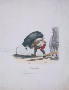 Below there! Cries of London, 1828. Artist: Engelmann, Graf, Coindet and Company