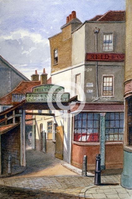 Bell Tavern, Addle Hill, London, 1868. Artist: JT Wilson