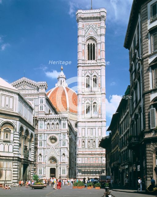 Bell tower of the Duomo, Florence, Italy. Creator: Peter Thompson.