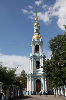 Bell tower of St Nicholas Naval Cathedral, St Petersburg, Russia, 2011. Creator: Sheldon Marshall