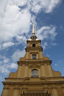 Bell tower, Peter and Paul Cathedral, St Petersburg, Russia, 2011. Creator: Sheldon Marshall