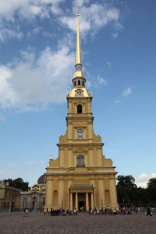 Bell tower, Peter and Paul Cathedral, St Petersburg, Russia, 2011. Creator: Sheldon Marshall