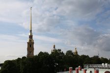 Bell tower, Peter and Paul Cathedral, St Petersburg, Russia, 2011. Creator: Sheldon Marshall