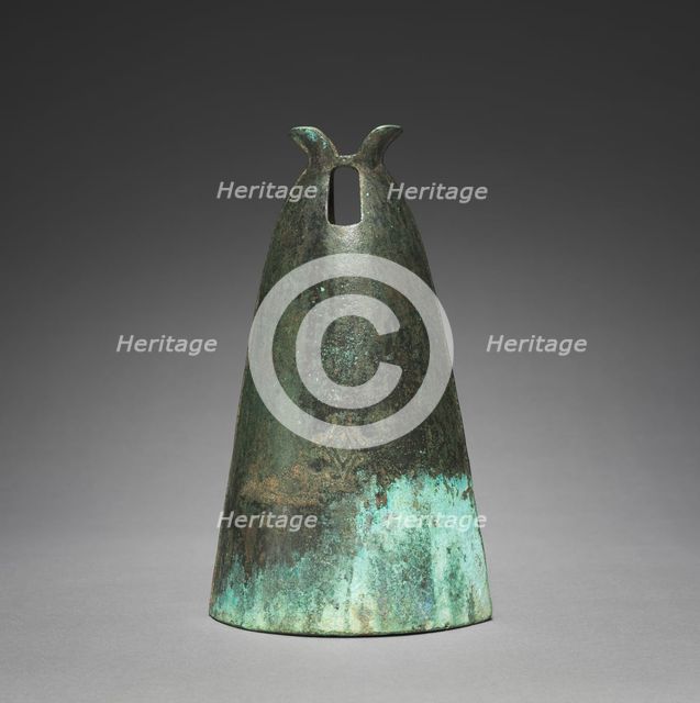 Bell with Diamond-Shaped Insignia, 300s-100s BC. Creator: Unknown.