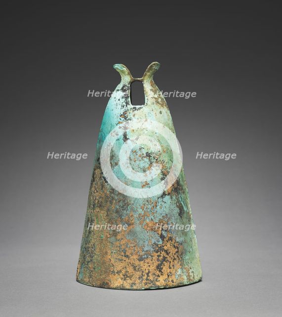 Bell with Diamond-Shaped Insignia, 300s-100s BC. Creator: Unknown.