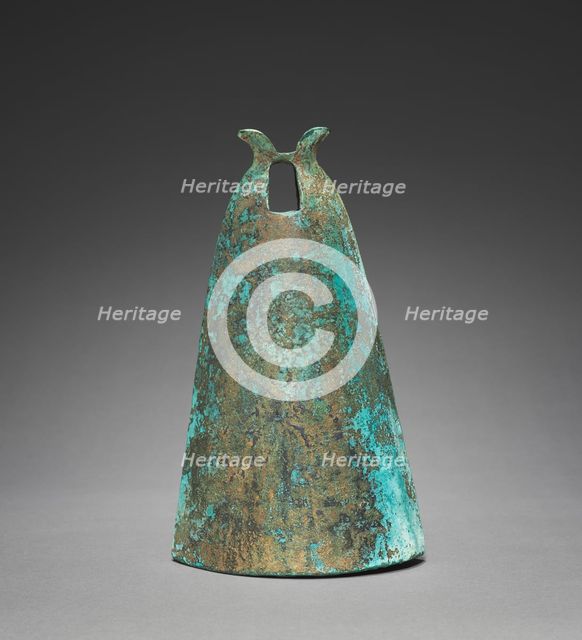 Bell with Diamond-Shaped Insignia, 300s-100s BC. Creator: Unknown.
