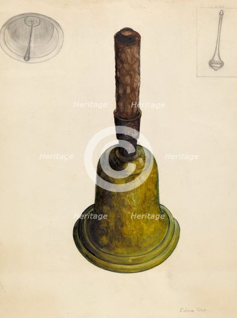 Bell, c. 1937. Creator: Edna C. Rex.