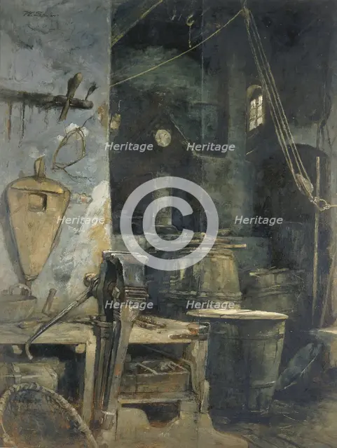 Bell Foundry, Germany, ca. 1874. Creator: Walter Shirlaw.